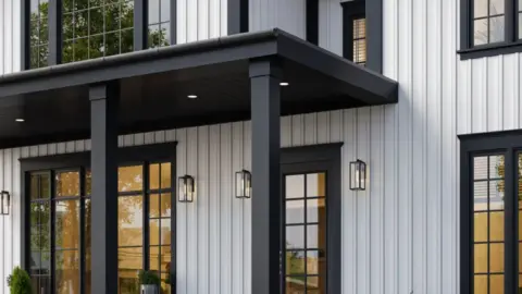 Gray Board And Batten House
